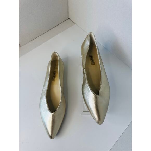 Paul Green beige Gold Ballerina Classic pointed toe Ballet flats UK6.5 / US  9 - Picture 12 of 12